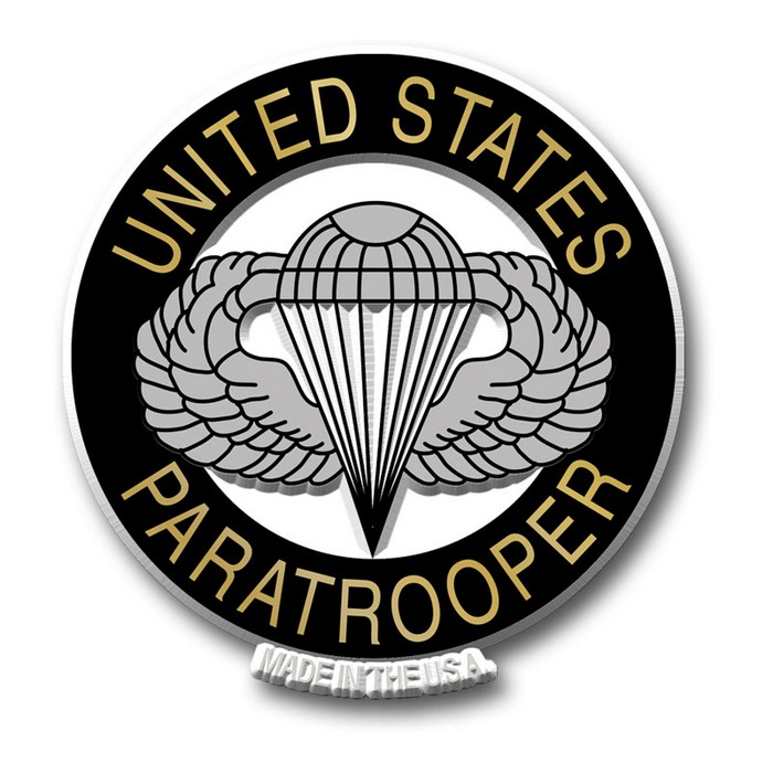 MIL129 U.S. Paratroopers Insignia Magnet